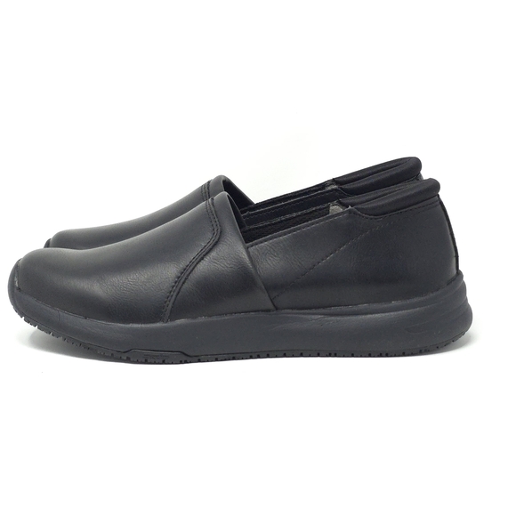 Dr. Scholl's Dive In Slip Resistant Work Loafers Black Memory Foam 8W - Picture 5 of 10